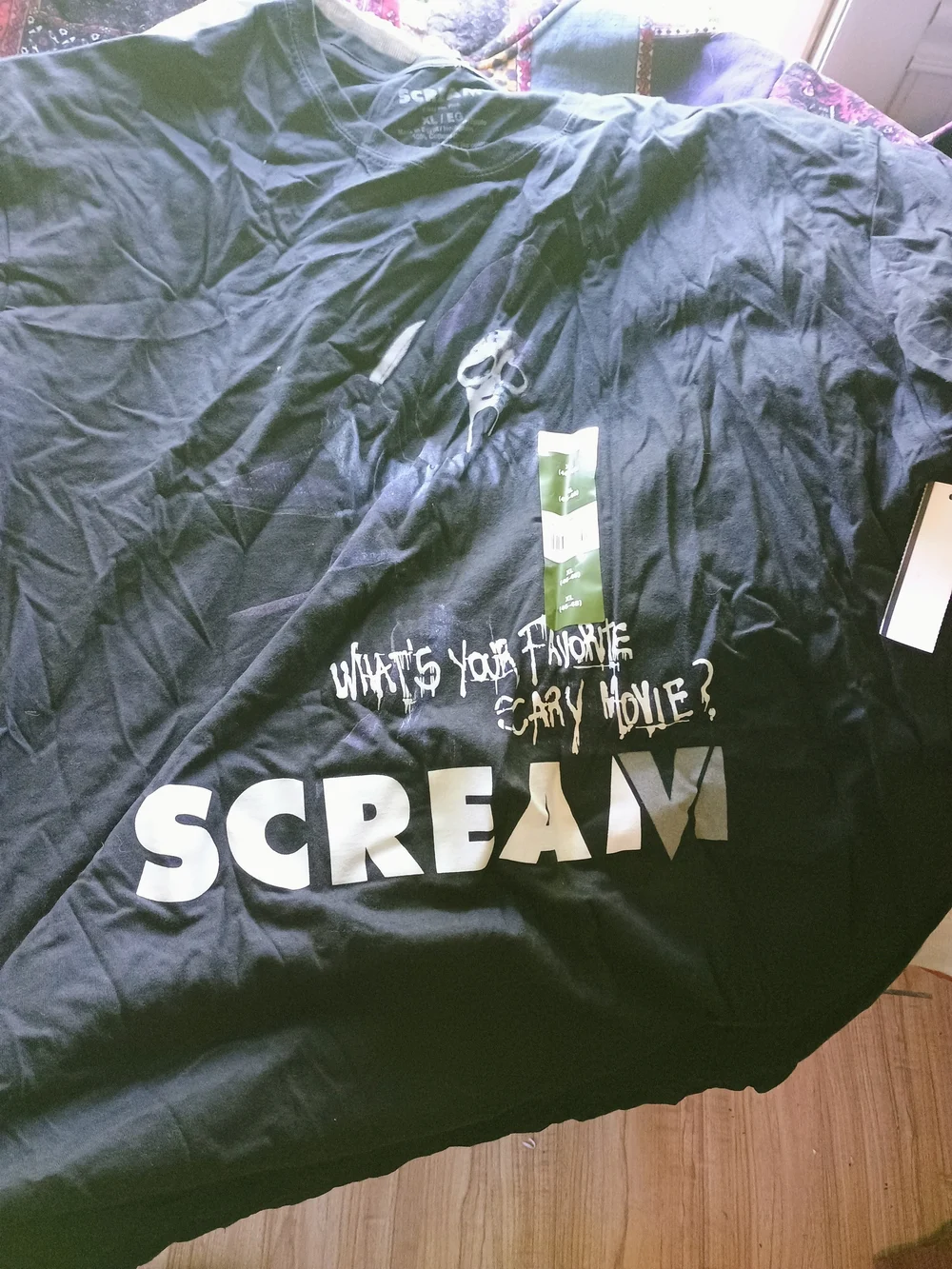 Scream Graphic Black Party T-Shirt